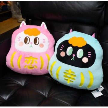 KIYO NEKO 'DARUMA' CUSHION (BLUE)